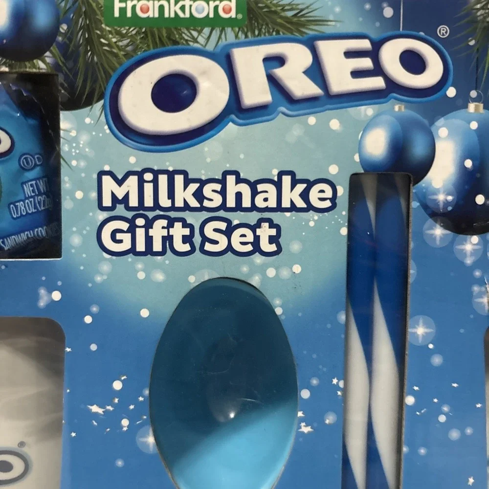 Oreo Cookie Milkshake set two ceramic glasses Christmas/birthday Gift Present‎